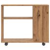 vidaXL Mesa auxiliar de madera de ingeniería roble artisan 70x35x55 cm