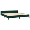vidaXL Estructura cama sin colch&oacute;n terciopelo verde oscuro 160x200 cm