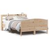 vidaXL Estructura de cama sin colch&oacute;n madera maciza de pino 135x190 cm