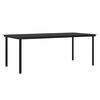 vidaXL Juego de comedor para jard&iacute;n 9 piezas con cojines beige y negro