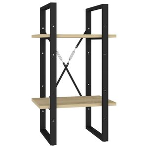 vidaXL Estanter&iacute;a de 2 niveles contrachapada roble Sonoma 40x30x70 cm