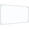 vidaXL Salpicadero de cocina 2 pcs Transparente 90 x 50 cm