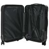 vidaXL Maleta con cerradura 3 pcs Negro 50 x 31 x 78 cm Pl&aacute;stico ABS