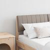 vidaXL Cabecero tapizado Taup&eacute; 140 cm Madera de pino macizo