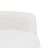 vidaXL Sillón reclinable con reposapiés cuero sintético blanco