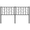 vidaXL Cabecero de metal negro 150 cm