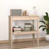 vidaXL Mesa consola madera maciza de pino 80x40x75 cm