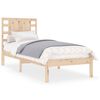 vidaXL Estructura de cama madera maciza 90x190 cm
