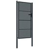 vidaXL Puerta de jard&iacute;n Antracita 100x175 cm Acero