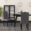 vidaXL Sillas de comedor 2 unidades terciopelo gris oscuro