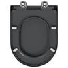 vidaXL Asiento de WC Antracita 46,2 x 36 x 4,3 cm Duroplast