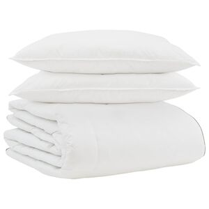 vidaXL Edred&oacute;n de Invierno con almohada 3 pcs Pluma de pato