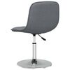 vidaXL Sillas de comedor giratorias 4 unidades tela gris claro