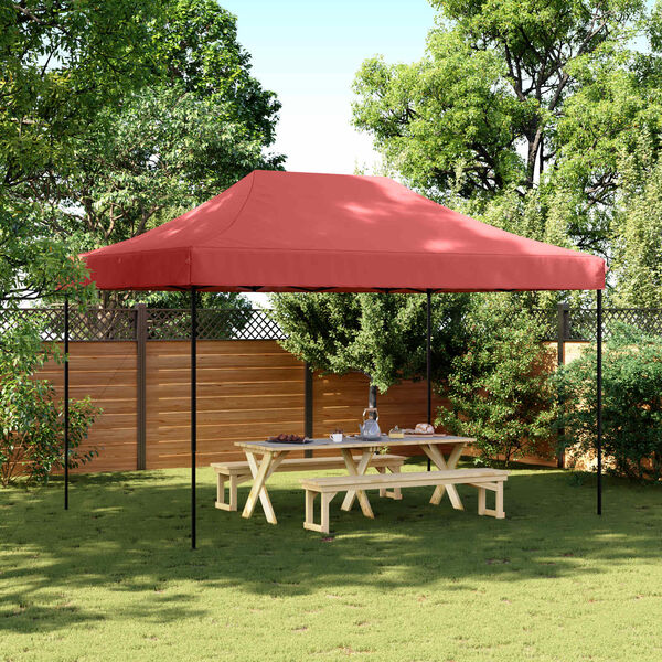 vidaXL Carpa de Fiesta Burdeos 279 x 410 x 315 cm Tela Oxford