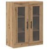 vidaXL Aparador alto 2 pcs Roble artisan Madera de ingenier&iacute;a