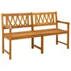 vidaXL Banco de exterior Natural 150 x 55,5 x 90 cm