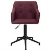 vidaXL Silla de oficina giratoria tela morada