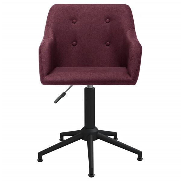 vidaXL Silla de oficina giratoria tela morada