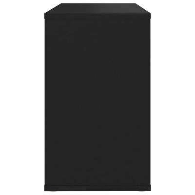 vidaXL Armario auxiliar de madera contrachapada negro 60x30x50 cm