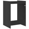 vidaXL Armario para lavadora Roble Negro 67,5 x 62 x 97 cm