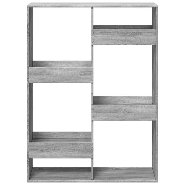vidaXL Separador de ambientes madera gris Sonoma 100x33x135 cm