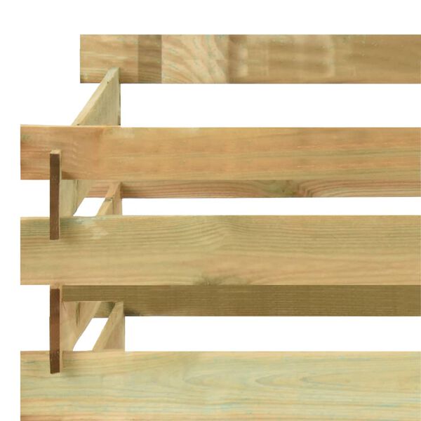 vidaXL Compostador de listones madera pino impregnada 100x100x80 cm