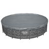 Bestway Cubierta para Piscina &Oslash;6,1 m Redondo Poli&eacute;ster Gris