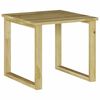 vidaXL Mesa Natural 40 x 40 x 36 cm Madera de pino impregnada