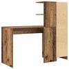 vidaXL Escritorio 2 pcs Madera vieja