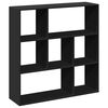 vidaXL Librer&iacute;a divisora madera de ingenier&iacute;a negra 102x29x103,5 cm