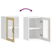 vidaXL Armario de pared para cocina puerta cristal&nbsp;Porto roble sonoma