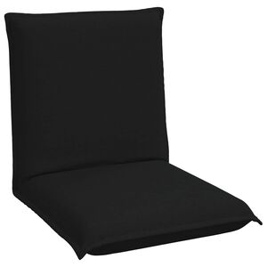 vidaXL Sill&oacute;n ajustable Negro Tela