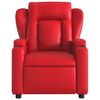 vidaXL Sill&oacute;n reclinable el&eacute;ctrico de cuero sint&eacute;tico rojo
