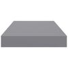 vidaXL Estantes flotantes de pared 4 uds gris MDF 40x23x3,8 cm