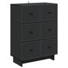 vidaXL Cajonera Negro 66 x 34,5 x 90 cm Madera de Ingenier&iacute;a