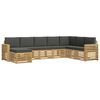 vidaXL Conjunto de sof&aacute;s de exterior 8 pcs Blanco y Antracita
