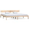 vidaXL Estructura de cama sin colch&oacute;n madera maciza 200x200 cm
