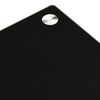 vidaXL Mueble de TV de vidrio templado negro 96x46x50 cm