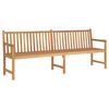 vidaXL Banco de jard&iacute;n de madera maciza de teca 228 cm