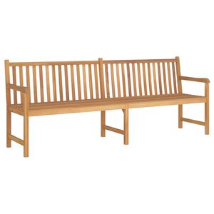 vidaXL Banco de jard&iacute;n de madera maciza de teca 228 cm