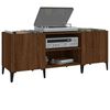 vidaXL Mueble discos madera contrachapada roble marr&oacute;n 121x38x48 cm