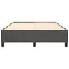 vidaXL Estructura de cama con somier terciopelo gris oscuro 140x190cm
