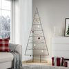 vidaXL &Aacute;rbol de Navidad para decoraci&oacute;n metal negro 180 cm