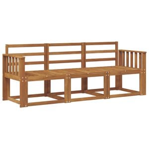 vidaXL Conjunto de sof&aacute;s de exterior 3 pcs Natural