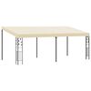 vidaXL Cenador con montaje en la pared crema 6x3x2,5 m
