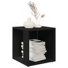vidaXL Mesa auxiliar madera contrachapada negro 33x33x34,5 cm