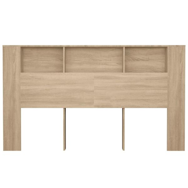 vidaXL Mueble cabecero color roble Sonoma 180x18,5x104,5 cm