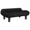 vidaXL Sof&aacute; para ni&ntilde;os de terciopelo negro 70x40x24 cm