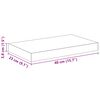 vidaXL Estante flotante de pared 4 uds MDF negro brillo 40x23x3,8 cm