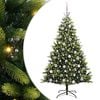 vidaXL &Aacute;rbol de Navidad Artificial Plegable 300 LEDs Verde 180 cm